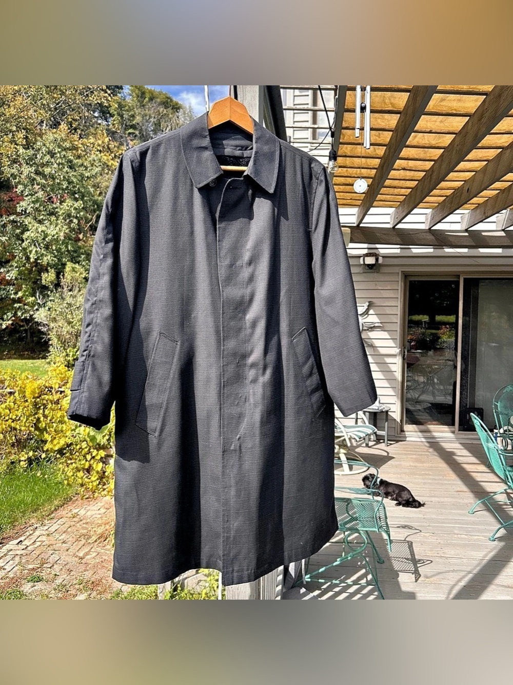 Vintage 60s Richman Brothers Trench Coat with Zip Out Fleece Liner 38S
